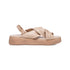 Sandali color nude in similpelle morbida con cinturini incrociati Swish Jeans, Donna, SKU w041000346, Immagine 0